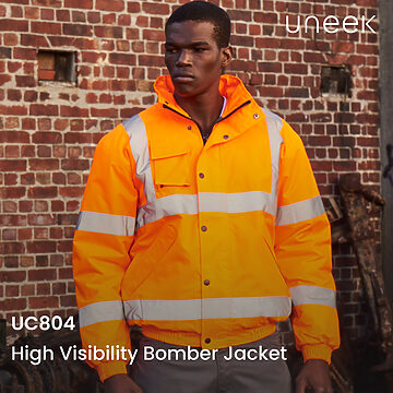 UC804 Hi Visibility Bomber Jacket