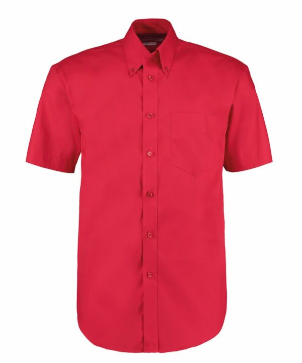 Kk109 Red Ft Corporate Oxford shirt short-sleeved (classic fit) – Red* Red, 14.5