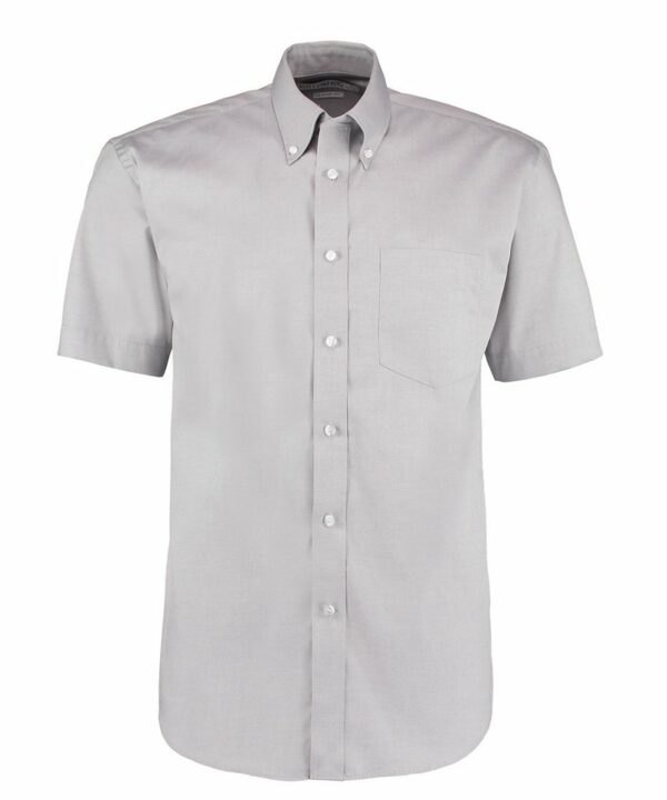 Kk109 Silvergrey Ft Corporate Oxford shirt short-sleeved (classic fit) – Silver Grey Grey, 14.5