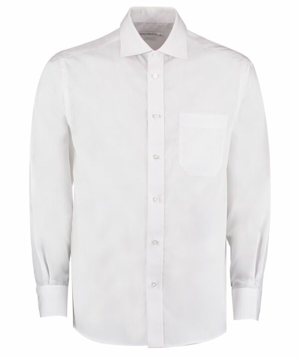 Kk116 White Ft Premium non-iron corporate shirt long-sleeved (classic fit) – White* White, 14.5