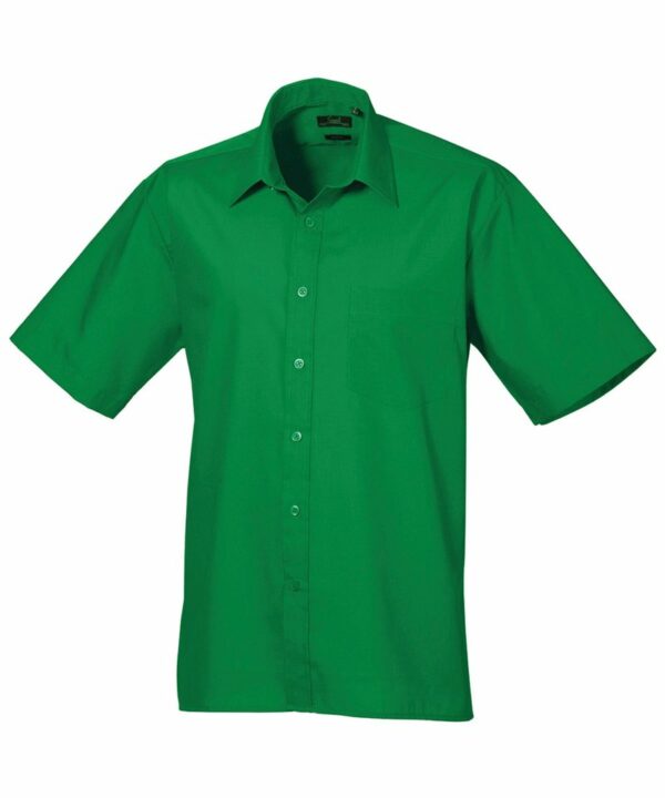 Pr202 Emerald Ft Short sleeve poplin shirt – Emerald Green, 14.5