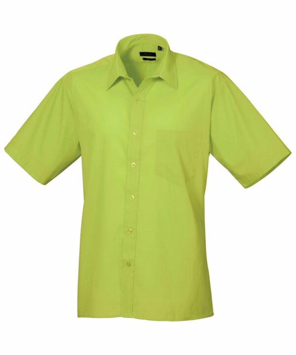 Pr202 Lime Ft Short sleeve poplin shirt – Lime* Green, 14.5