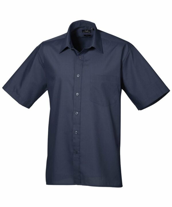 Pr202 Navy Ft Short sleeve poplin shirt – Navy* Blue, 14.5