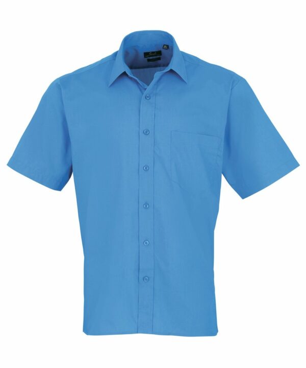 Pr202 Sapphire Ft Short sleeve poplin shirt – Sapphire Blue, 14.5
