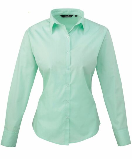 Pr300 Aqua Ft Women’s poplin long sleeve blouse