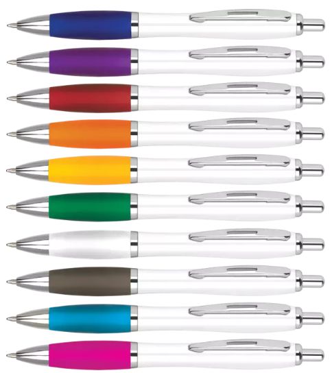 Promotional Pens 1 Two Tone Curvy Printed Pen