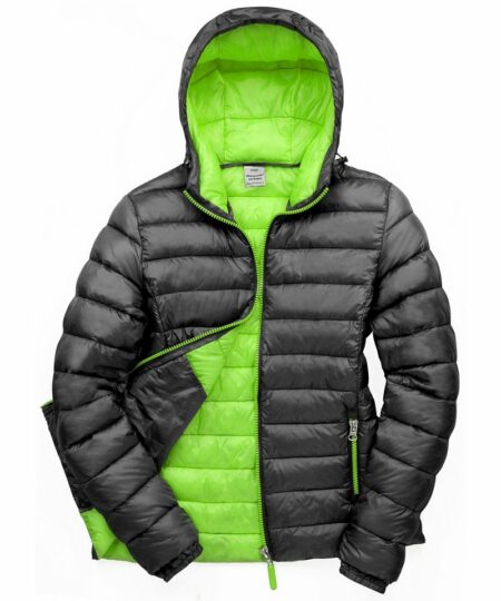 R194f Black Lime Ft Women’s Urban snow bird hooded jacket