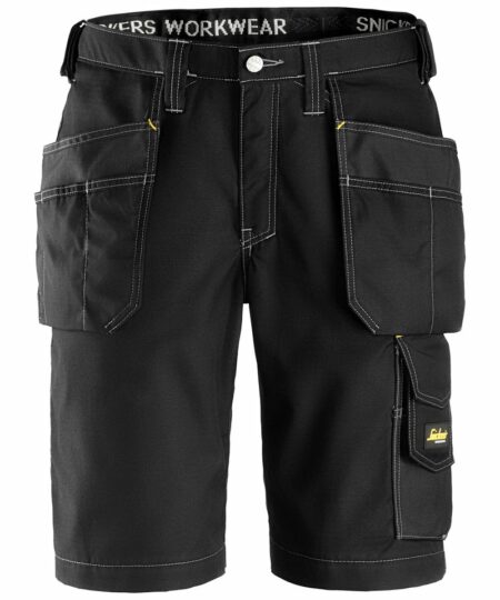 Si035 Black Ft Craftsmen ripstop holster pocket shorts