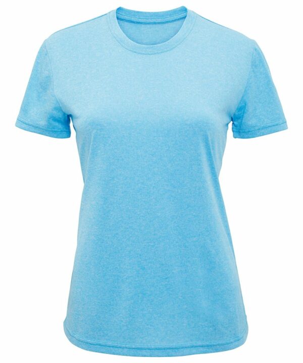 Tr020 Turquoisemelange Ft Women’s TriDri® performance t-shirt – Turquoise Melange Blue, L