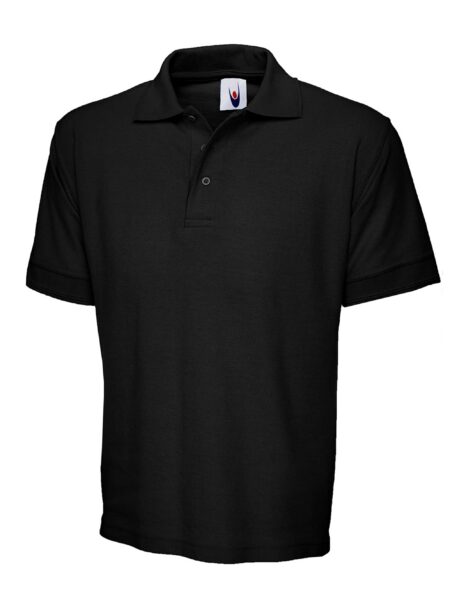 Uc104 Bk H 2 Scaled Ultimate Cotton Poloshirt – Black, XS