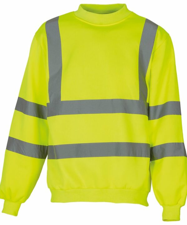 Yk030 Yellow Ft Hi-vis sweatshirt (HVJ510) – Yellow Yellow, 2XL
