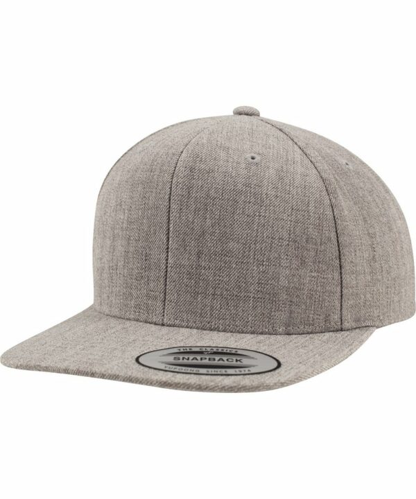 Yp001 Heather Heather Ft The classic snapback (6089M) – Heather/Heather Grey, One size