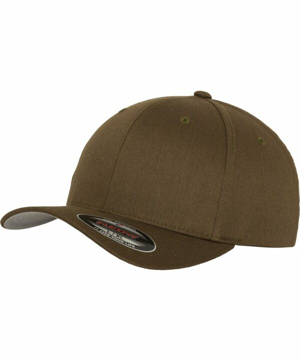 Yp004 Olive Ft Flexfit fitted baseball cap (6277) – Olive Green, L/XL